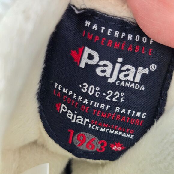 Pajar Black and White Winter Boots with Red Accents - Picture 13 of 14